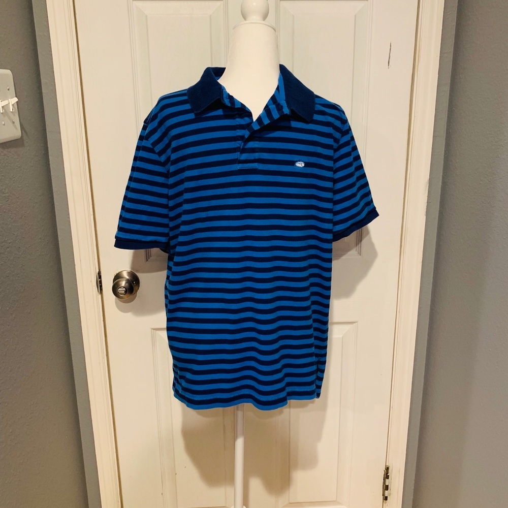 Southern Tide stripped polo.